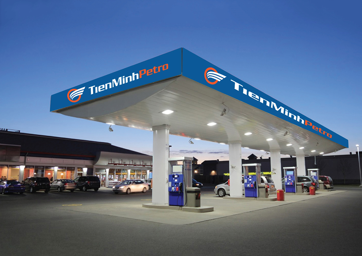 TIẾN MINH PETRO - Thiết kế logo thương hiệu ngành dầu khí - xăng dầu Tiến Minh Petro